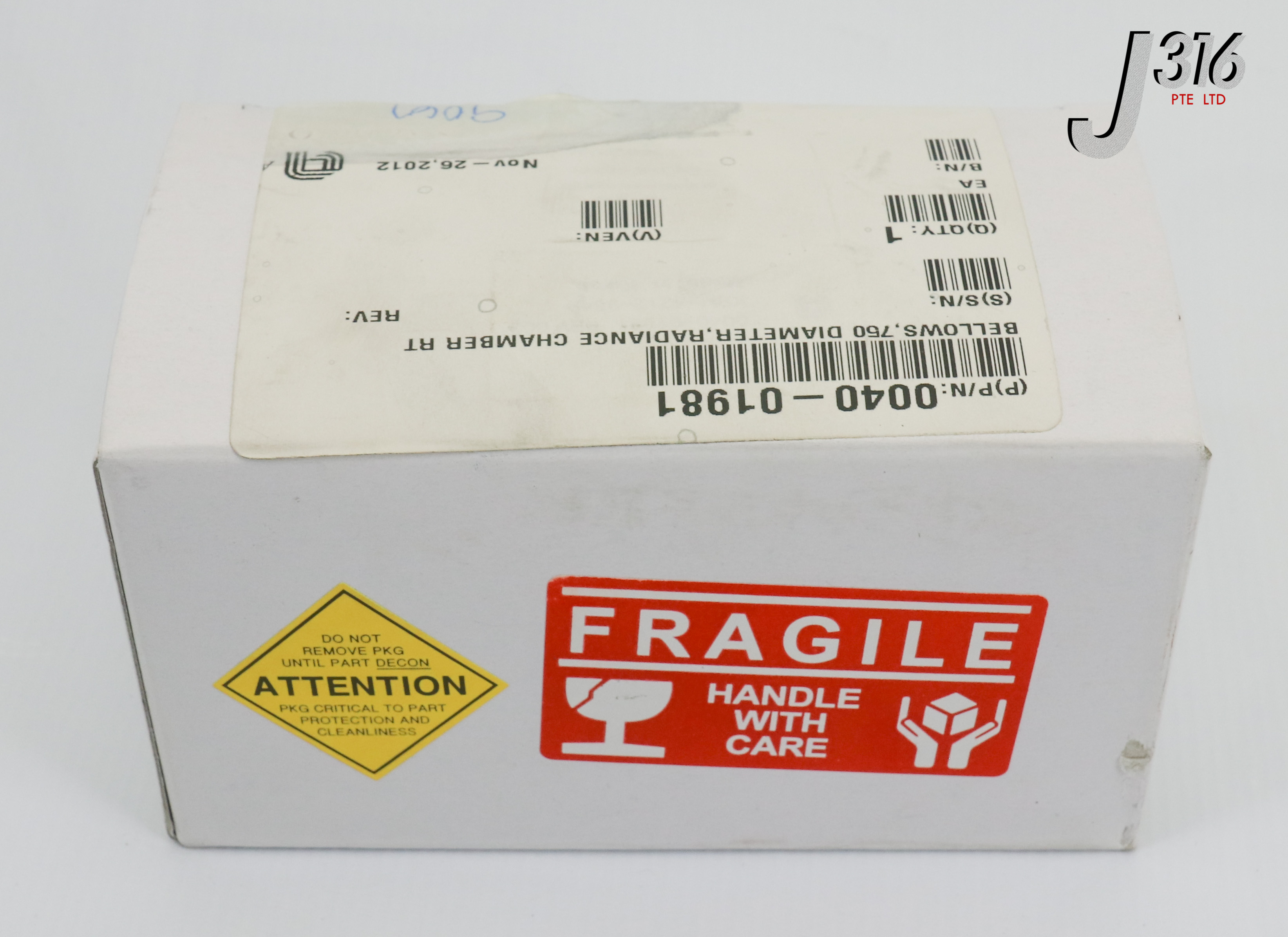 22037 APPLIED MATERIALS BELLOWS,750 DIAMETER,RADIANCE CHMBR RT
